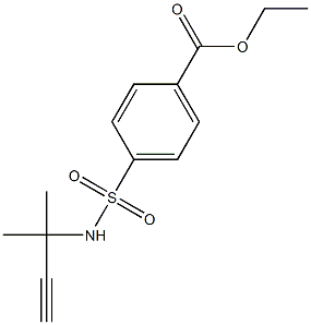 ethyl 4-{[(1,1-dimethylprop-2-ynyl)amino]sulfonyl}benzoate Struktur