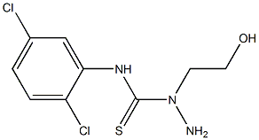 N1-(2,5-dichlorophenyl)-1-(2-hydroxyethyl)hydrazine-1-carbothioamide Struktur