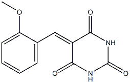 5-(2-methoxybenzylidene)hexahydropyrimidine-2,4,6-trione Struktur