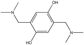 2,5-di[(dimethylamino)methyl]benzene-1,4-diol Struktur