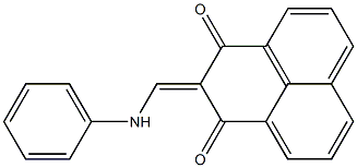 2-(anilinomethylidene)-2,3-dihydro-1H-phenalene-1,3-dione Struktur