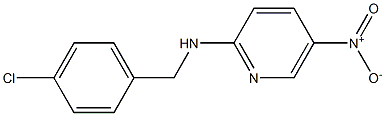 N2-(4-chlorobenzyl)-5-nitropyridin-2-amine Struktur