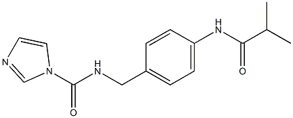 N-[4-(isobutyrylamino)benzyl]-1H-imidazole-1-carboxamide Struktur