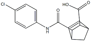 3-[(4-chloroanilino)carbonyl]bicyclo[2.2.1]hept-5-ene-2-carboxylic acid Struktur