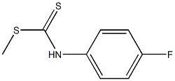 methyl N-(4-fluorophenyl)carbamodithioate Struktur