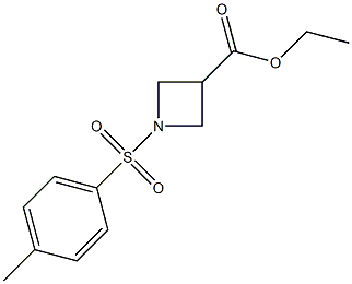 ethyl 1-[(4-methylphenyl)sulfonyl]-3-azetanecarboxylate Struktur