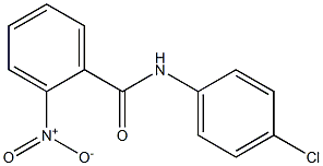 N-(4-chlorophenyl)-2-nitrobenzenecarboxamide Struktur