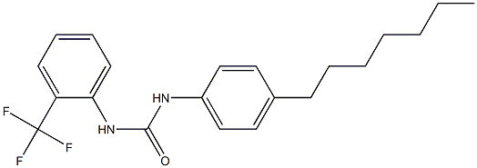 N-(4-heptylphenyl)-N'-[2-(trifluoromethyl)phenyl]urea Struktur