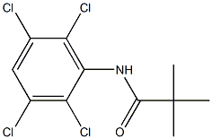 N1-(2,3,5,6-tetrachlorophenyl)-2,2-dimethylpropanamide Struktur