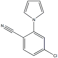 4-chloro-2-(1H-pyrrol-1-yl)benzenecarbonitrile Struktur