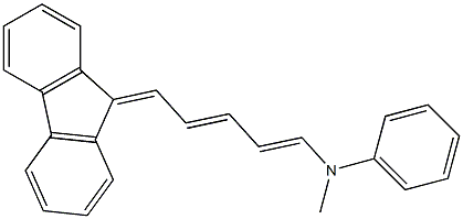 N1-[5-(9H-fluoren-9-yliden)penta-1,3-dienyl]-N1-methylaniline Struktur