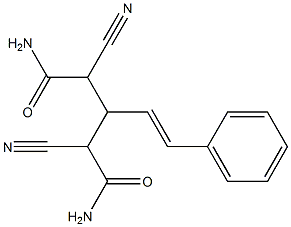 3-styryl-2,4-dicyanopentanediamide Struktur