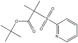 tert-butyl 2-methyl-2-(2-pyridylsulfonyl)propanoate Struktur