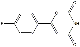 6-(4-fluorophenyl)-3,4-dihydro-2H-1,3-oxazine-2,4-dione Struktur