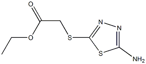 ethyl 2-[(5-amino-1,3,4-thiadiazol-2-yl)sulfanyl]acetate Struktur