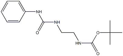 tert-butyl N-{2-[(anilinocarbonyl)amino]ethyl}carbamate Struktur