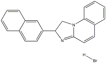 2-(2-naphthyl)-1,2-dihydroimidazo[1,2-a]quinoline hydrobromide Struktur