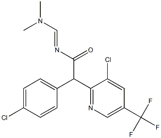 2-(4-chlorophenyl)-2-[3-chloro-5-(trifluoromethyl)-2-pyridinyl]-N-[(dimethylamino)methylene]acetamide Struktur