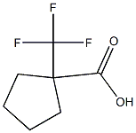 1-(trifluoromethyl)cyclopentanecarboxylic acid Struktur