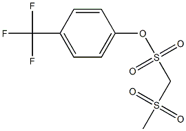 4-(trifluoromethyl)phenyl (methylsulfonyl)methanesulfonate Struktur