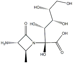 (2S,3S)-3-Amino-2-Methyl-4-Oxo-1-Azetidinefulonic Acid Struktur