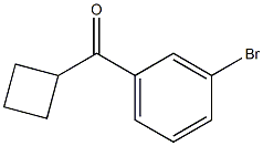 (3-bromophenyl)(cyclobutyl)methanone Struktur