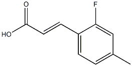 (E)-3-(2-fluoro-4-methylphenyl)acrylic acid Struktur