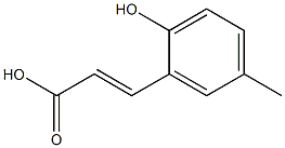 (E)-3-(2-hydroxy-5-methylphenyl)acrylic acid Struktur