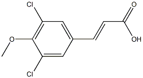 (E)-3-(3,5-dichloro-4-methoxyphenyl)acrylic acid Struktur