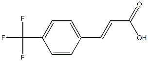 (E)-3-(4-(trifluoromethyl)phenyl)acrylic acid Struktur