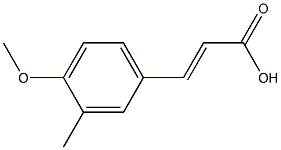 (E)-3-(4-methoxy-3-methylphenyl)acrylic acid Struktur