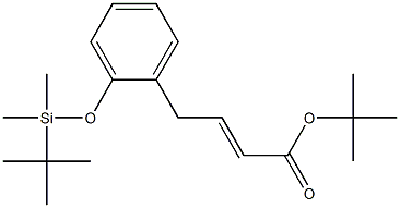 (E)-tert-butyl 4-(2-(tert-butyldimethylsilyloxy)phenyl)but-2-enoate Struktur