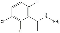 1-(1-(3-chloro-2,6-difluorophenyl)ethyl)hydrazine Struktur