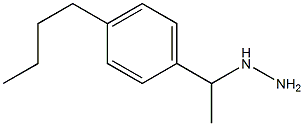 1-(1-(4-butylphenyl)ethyl)hydrazine Struktur