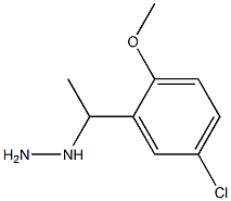 1-(1-(5-chloro-2-methoxyphenyl)ethyl)hydrazine Struktur