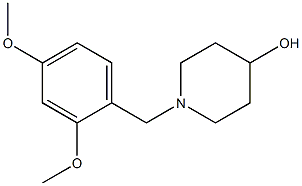 1-(2,4-dimethoxybenzyl)piperidin-4-ol Struktur