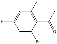 1-(2-bromo-4-fluoro-6-methylphenyl)ethanone Struktur