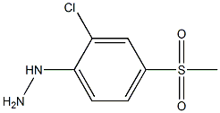 1-(2-chloro-4-(methylsulfonyl)phenyl)hydrazine Struktur