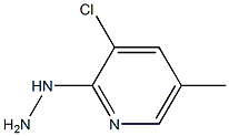 1-(3-chloro-5-methylpyridin-2-yl)hydrazine Struktur