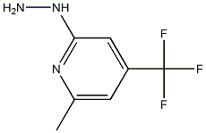 1-(4-(trifluoromethyl)-6-methylpyridin-2-yl)hydrazine Struktur