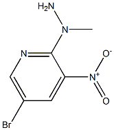 1-(5-bromo-3-nitropyridin-2-yl)-1-methylhydrazine Struktur