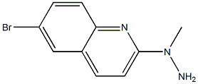 1-(6-bromoquinolin-2-yl)-1-methylhydrazine Struktur