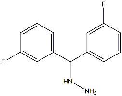 1-(bis(3-fluorophenyl)methyl)hydrazine Struktur