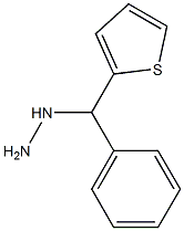 1-(phenyl(thiophen-2-yl)methyl)hydrazine Struktur