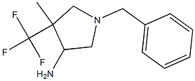 1-Benzyl-4-methyl-4-trifluoromethyl-pyrrolidin-3-ylamine Struktur