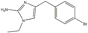 1-ethyl-4-(4-bromobenzyl)-1H-imidazol-2-amine Struktur