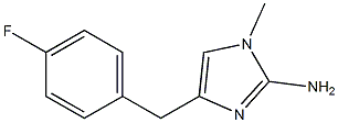 1-methyl-4-(4-fluorobenzyl)-1H-imidazol-2-amine Struktur