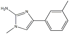 1-methyl-4-m-tolyl-1H-imidazol-2-amine Struktur