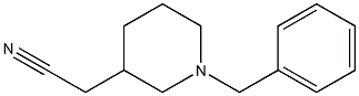 2-(1-benzylpiperidin-3-yl)acetonitrile Struktur