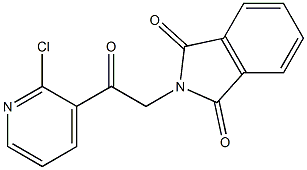 2-(2-(2-chloropyridin-3-yl)-2-oxoethyl)isoindoline-1,3-dione Struktur